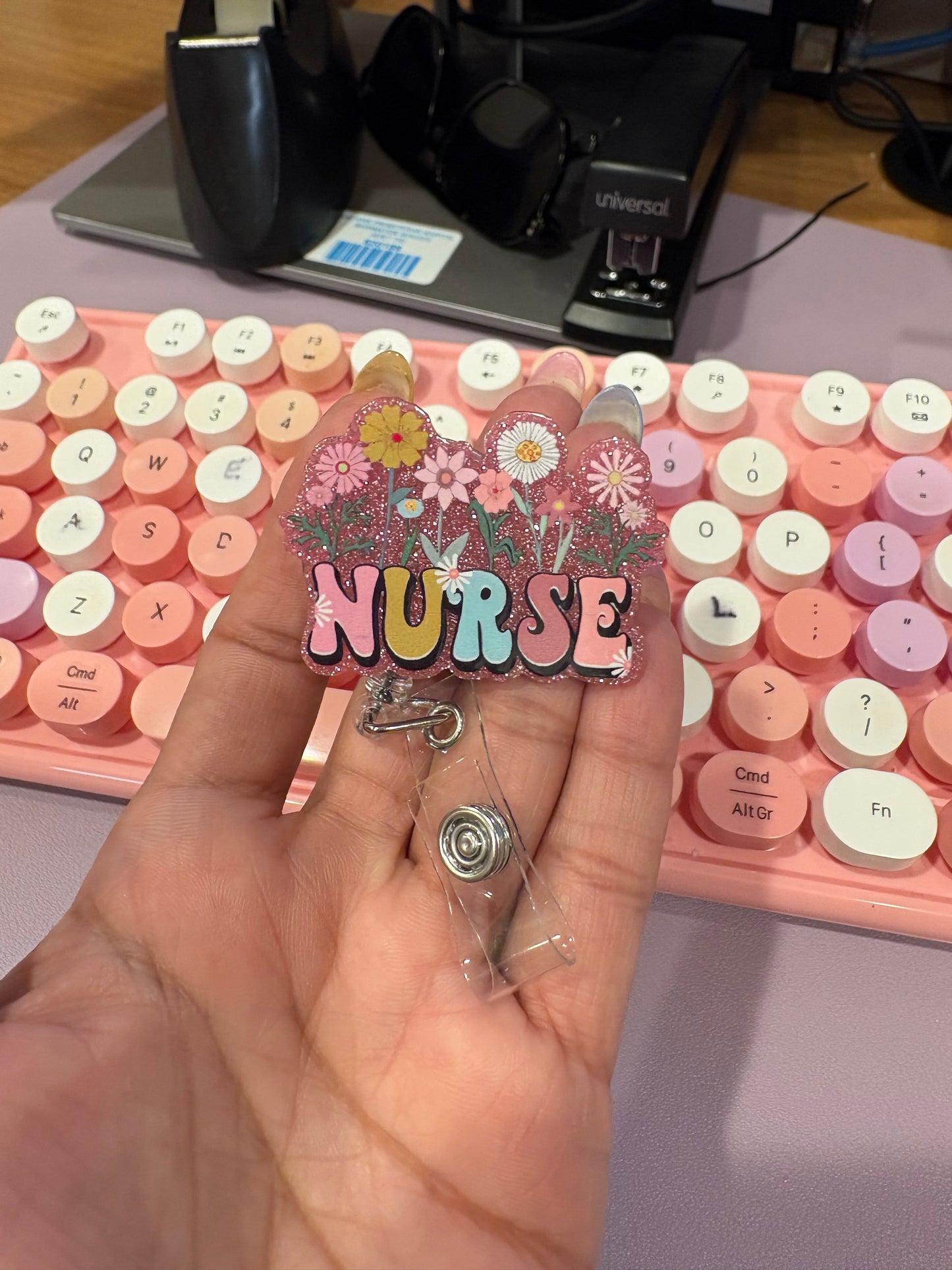 Nurse with Flowers