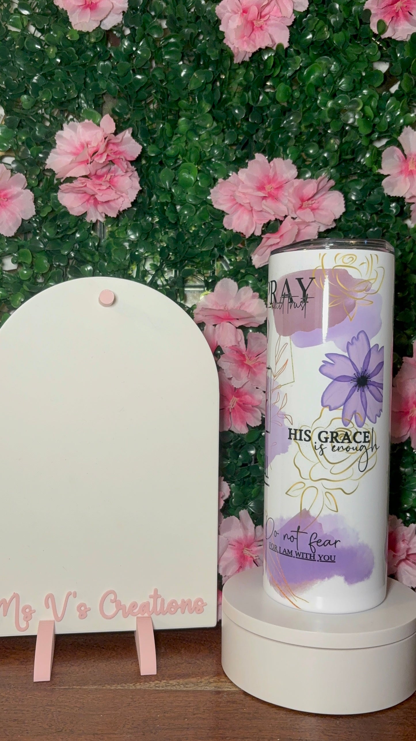 Purple Scripture 20oz Tumbler