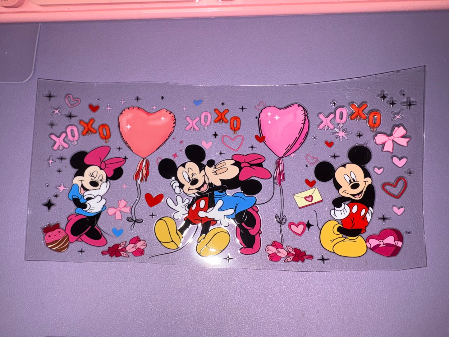 Mickey & Minnie Valentine UVDTF Wrap