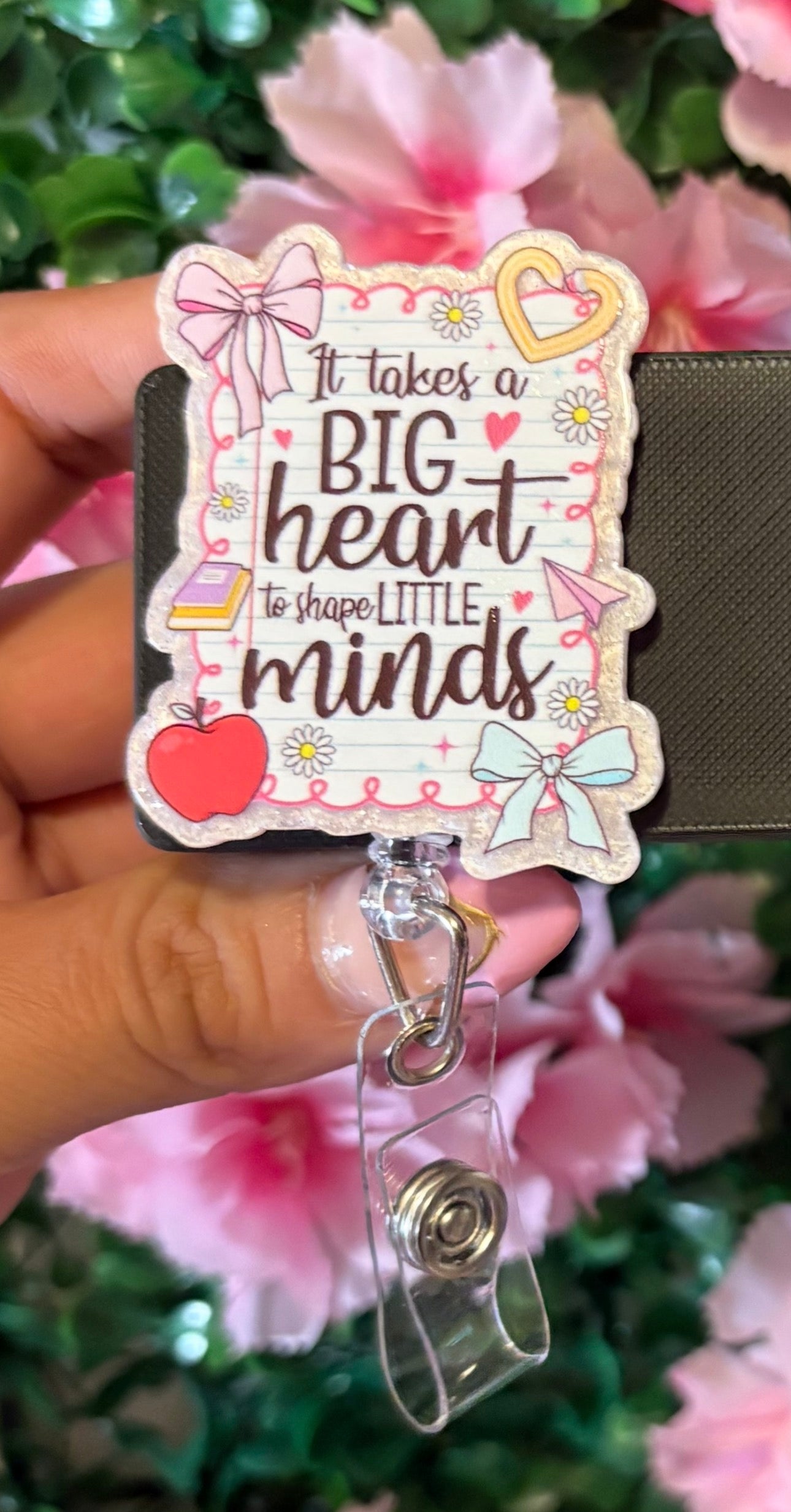 Big Heart Teacher badge reel