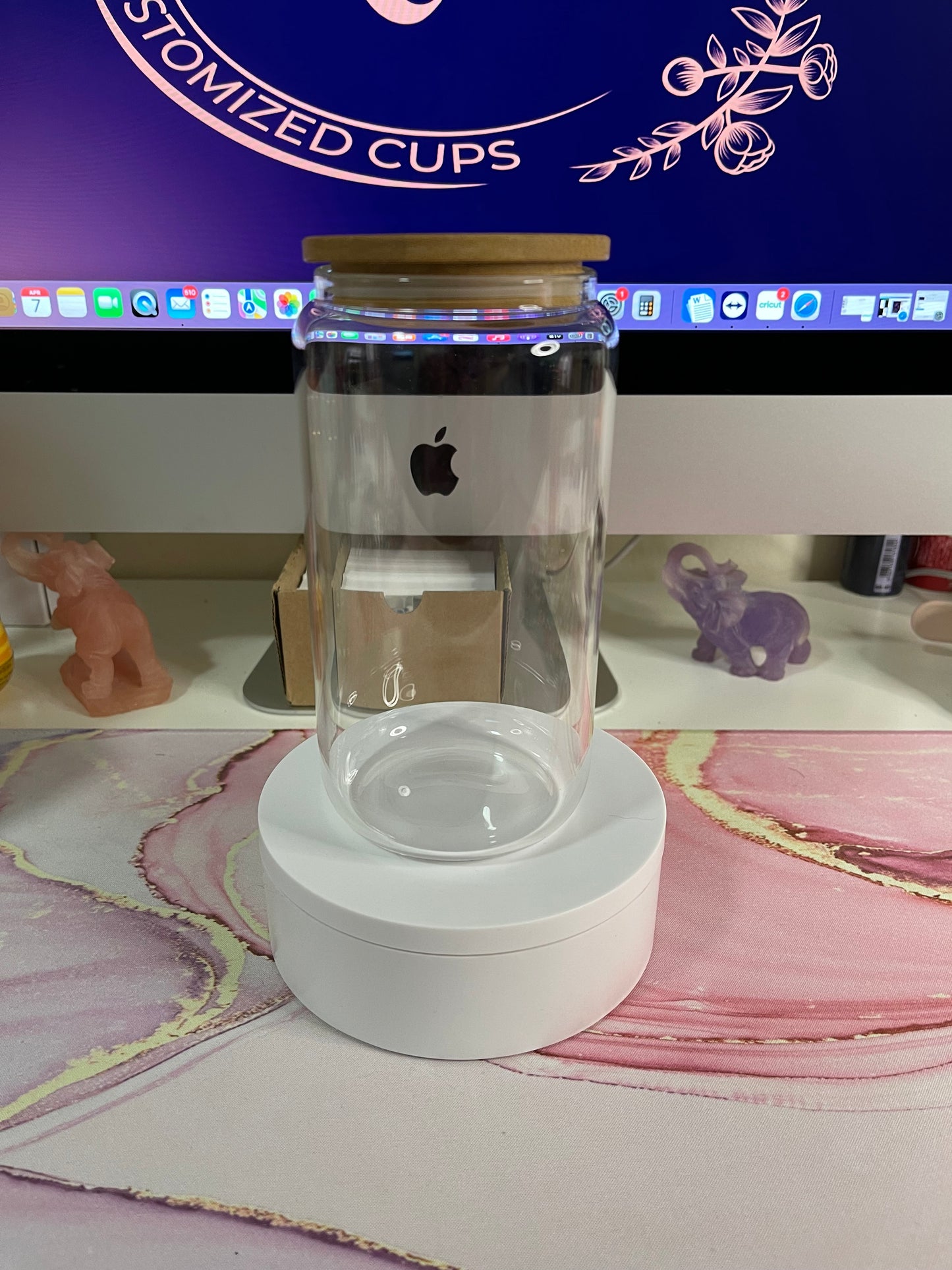 Clear 16oz Glass cup