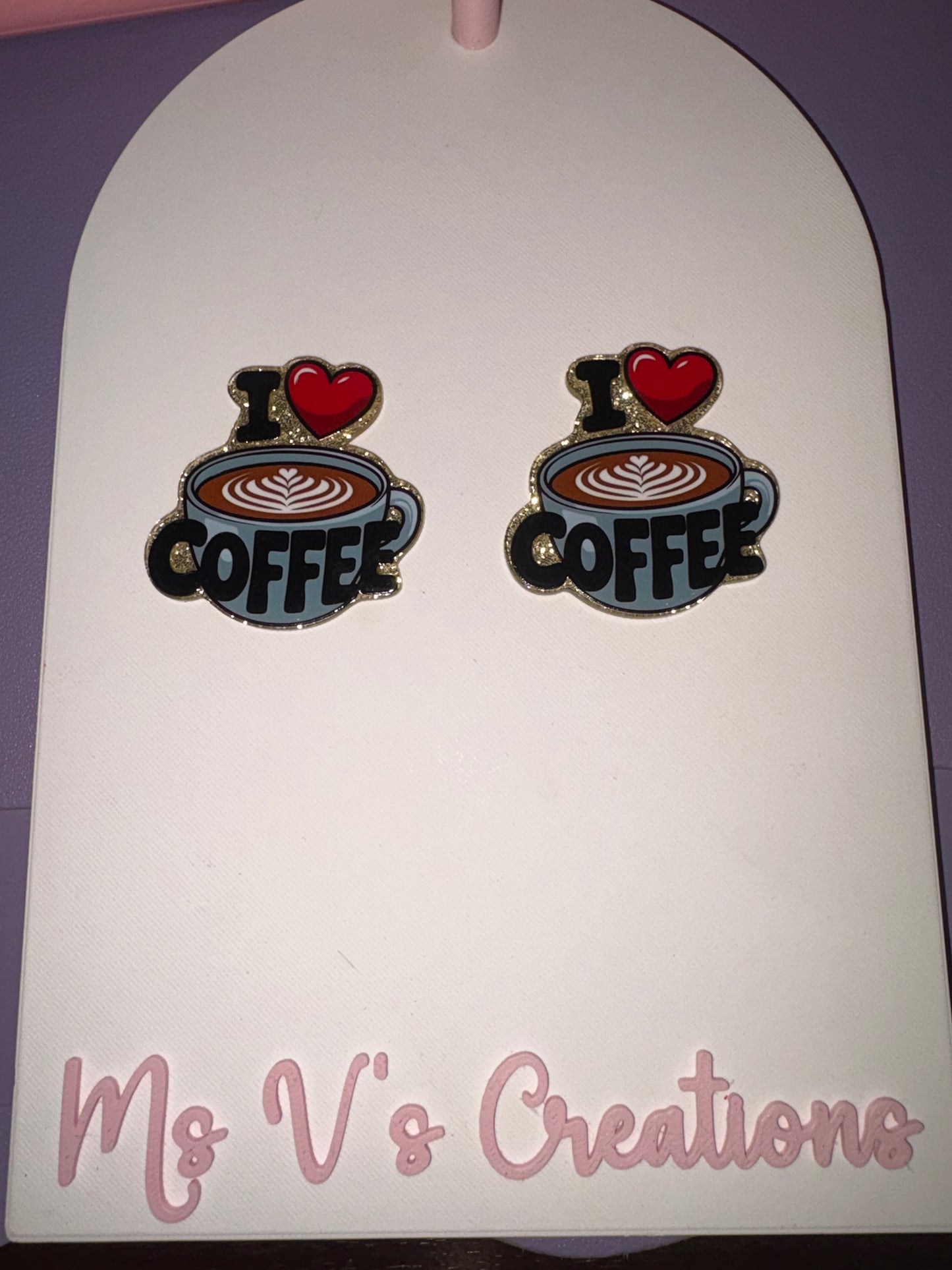 I Love Coffee Badge Reel