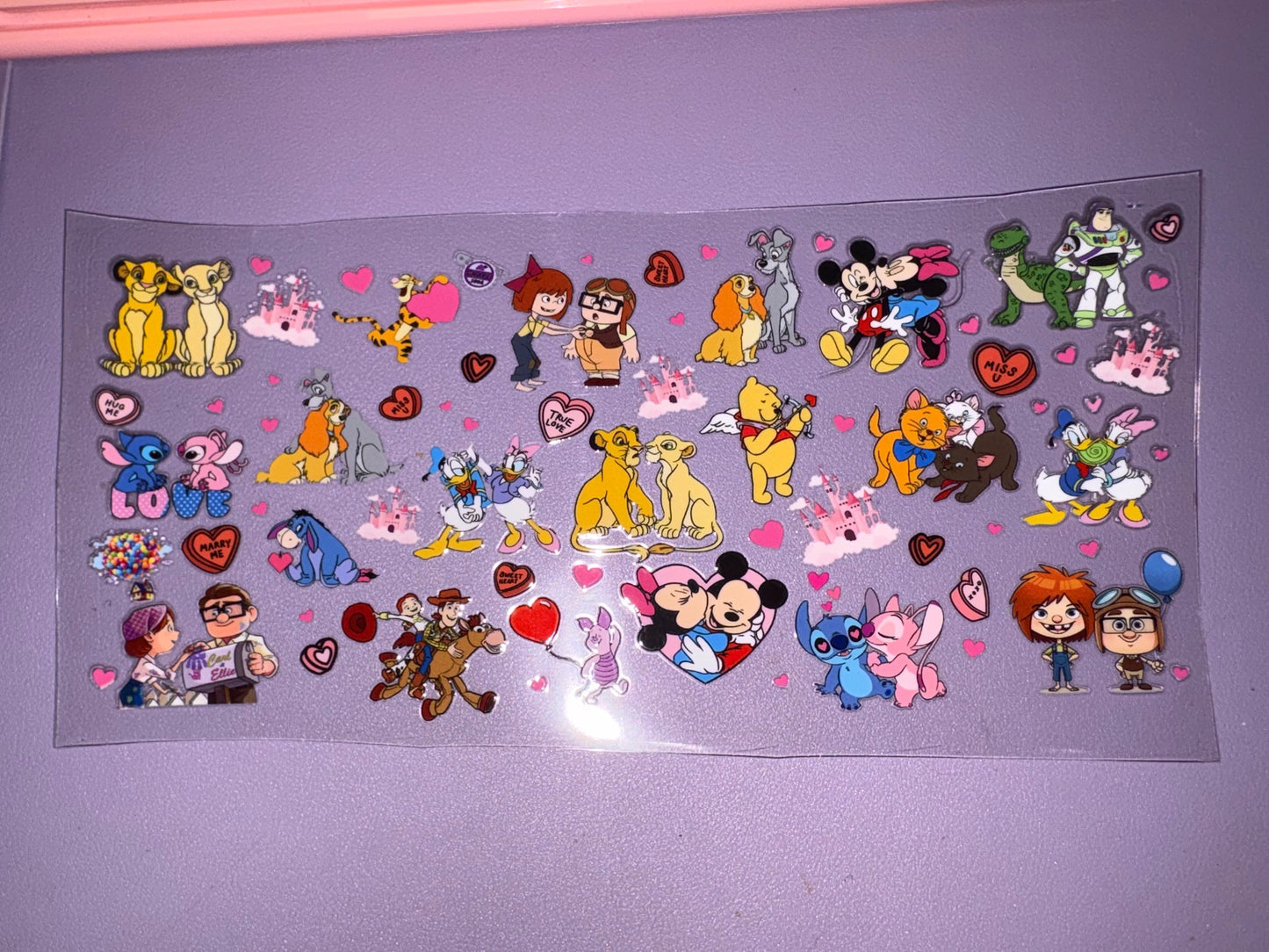 Disney Valentine UVDTF wraps