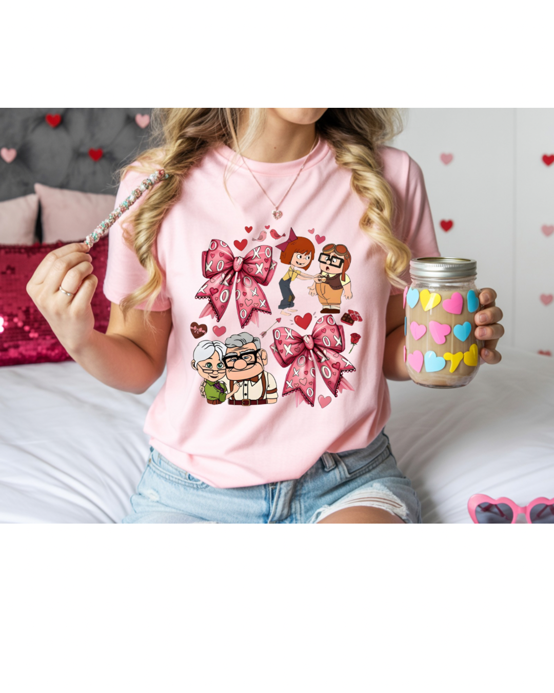 Bow tie Up Movie Valentine Tshirt
