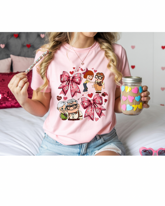Bow tie Up Movie Valentine Tshirt