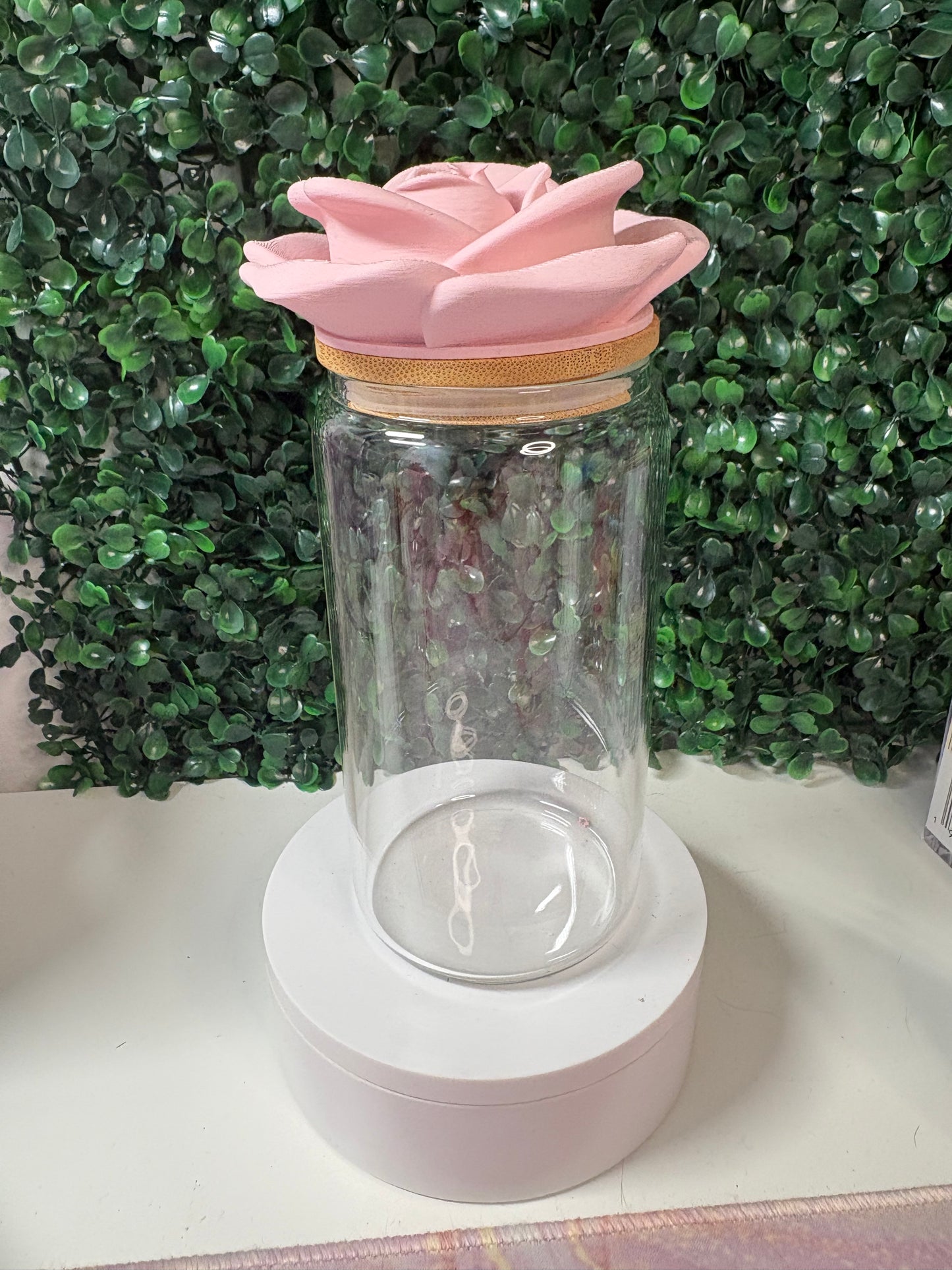 Pink and Red Straw Topper
