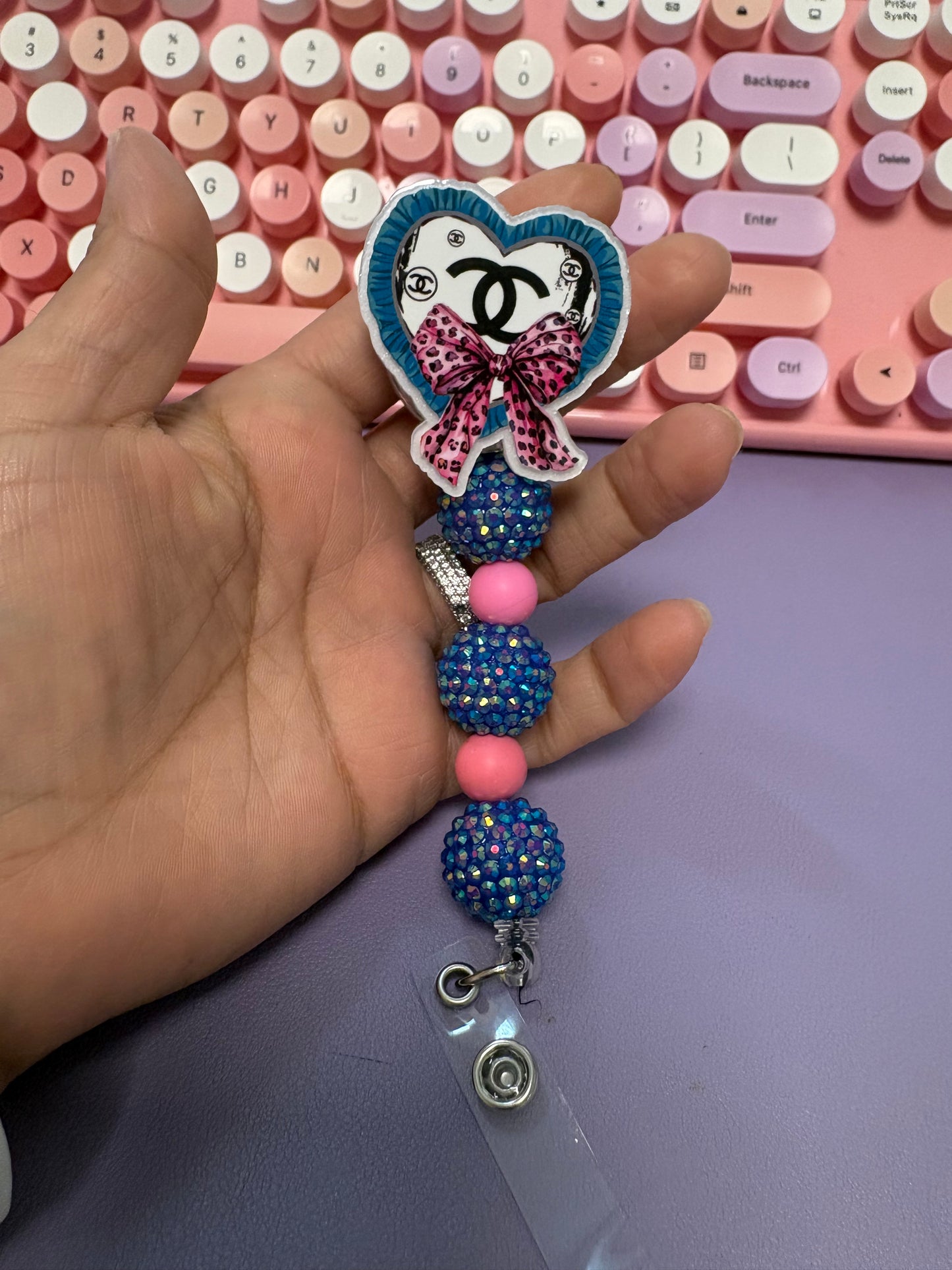 Chanel Heart Badge Reel