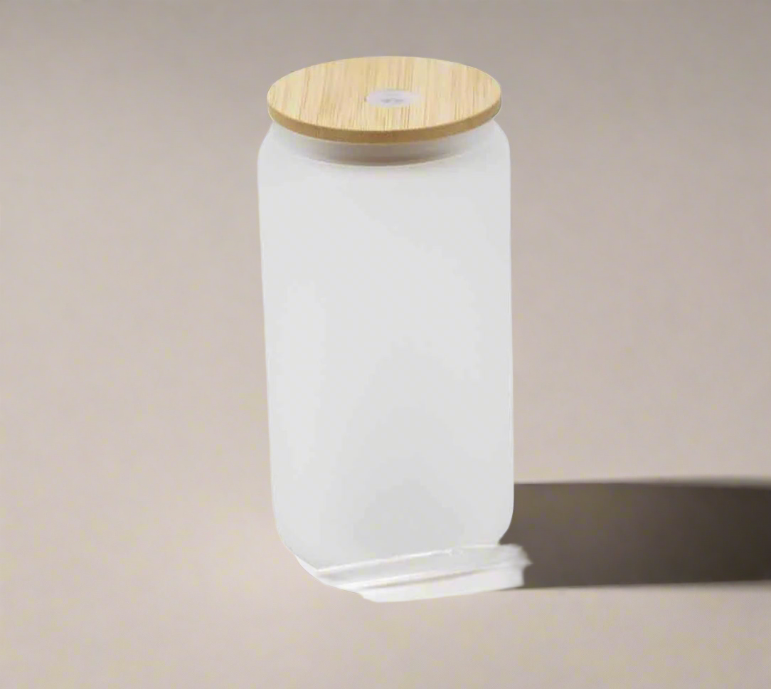 16oz Frosted Glass Cups