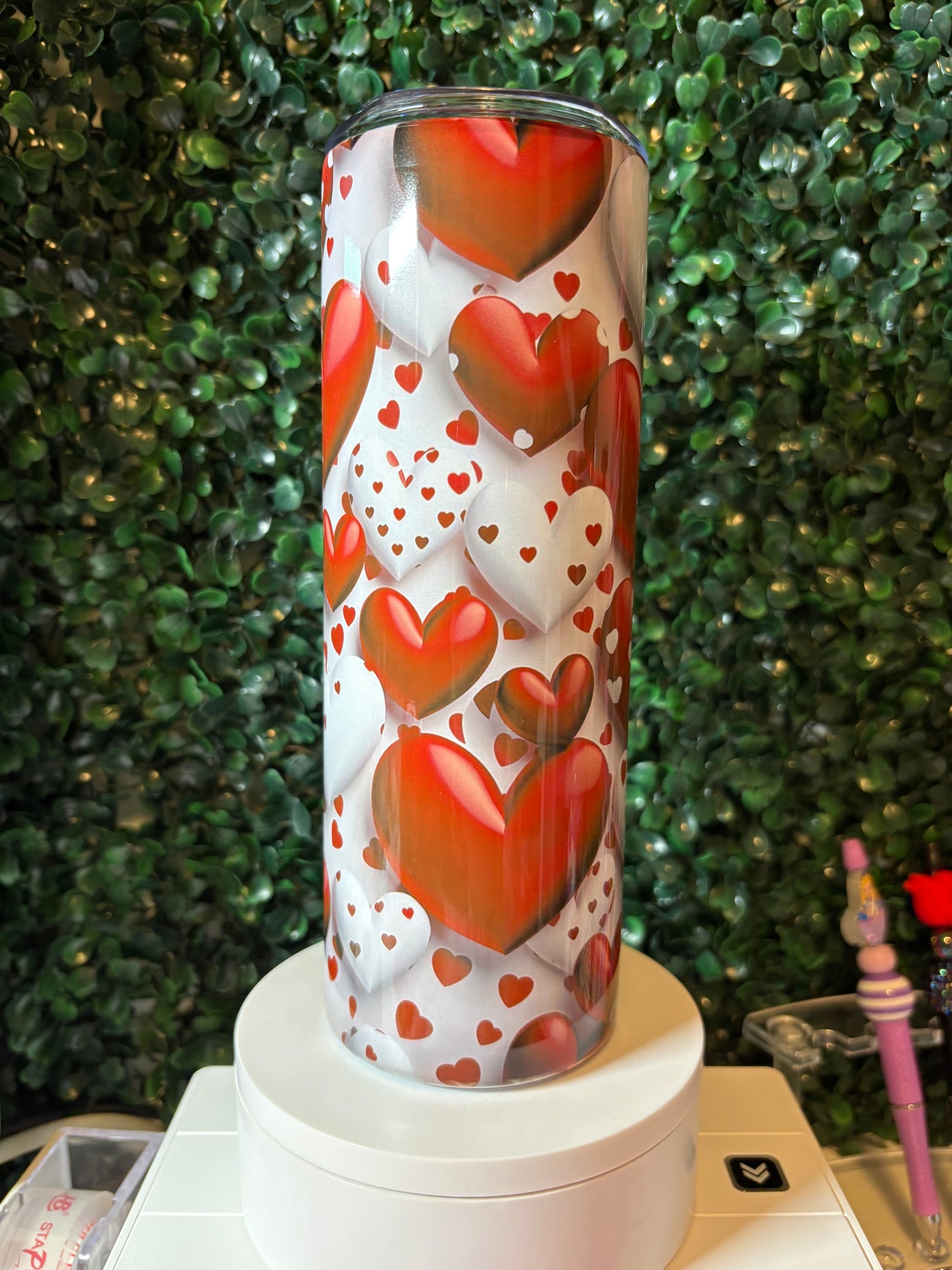 20oz Valentine Heart Tumbler