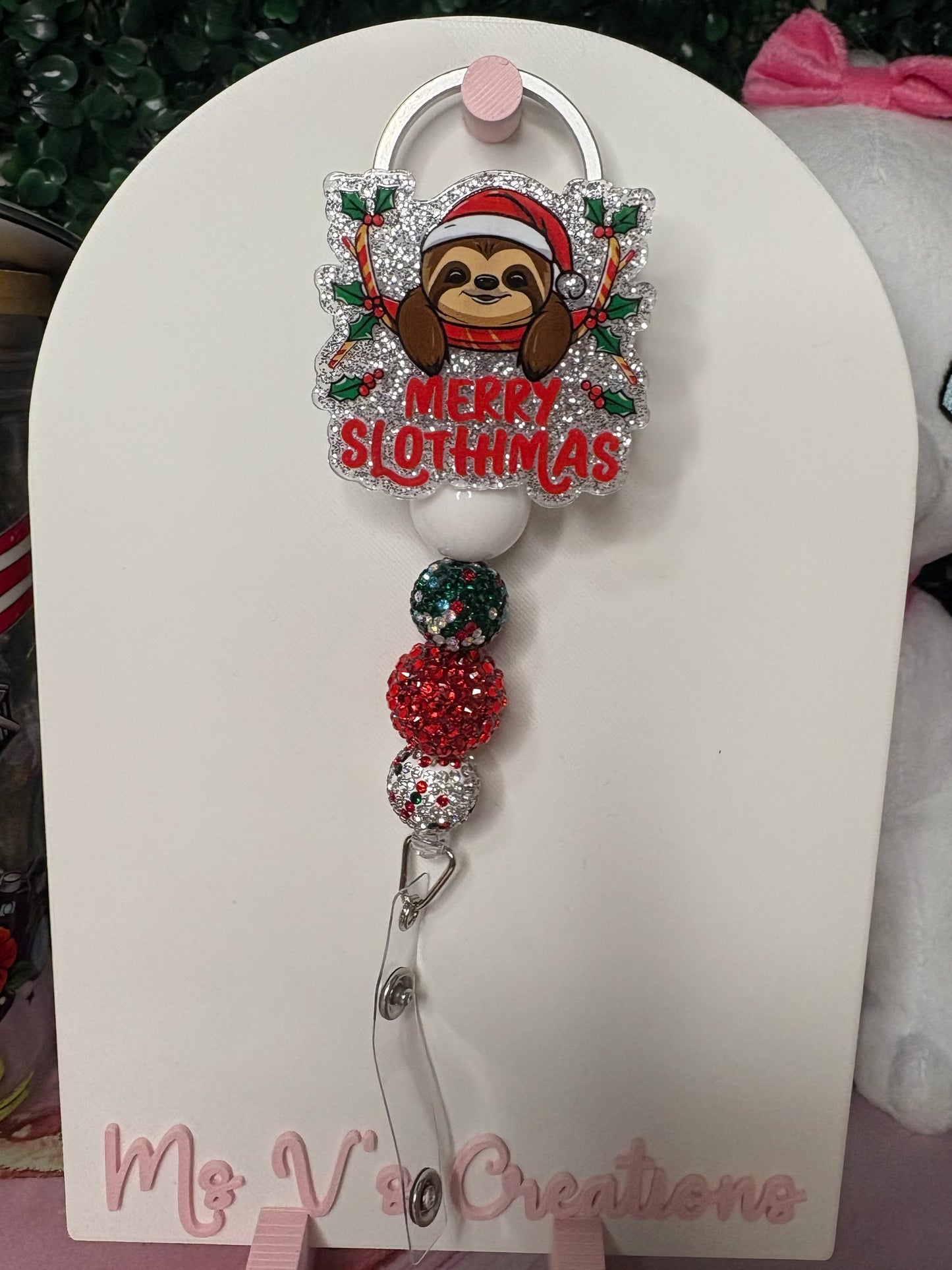 Merry Slothmas badge reel