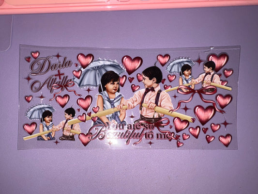 Darla & Alfalfa UVDTF wrap
