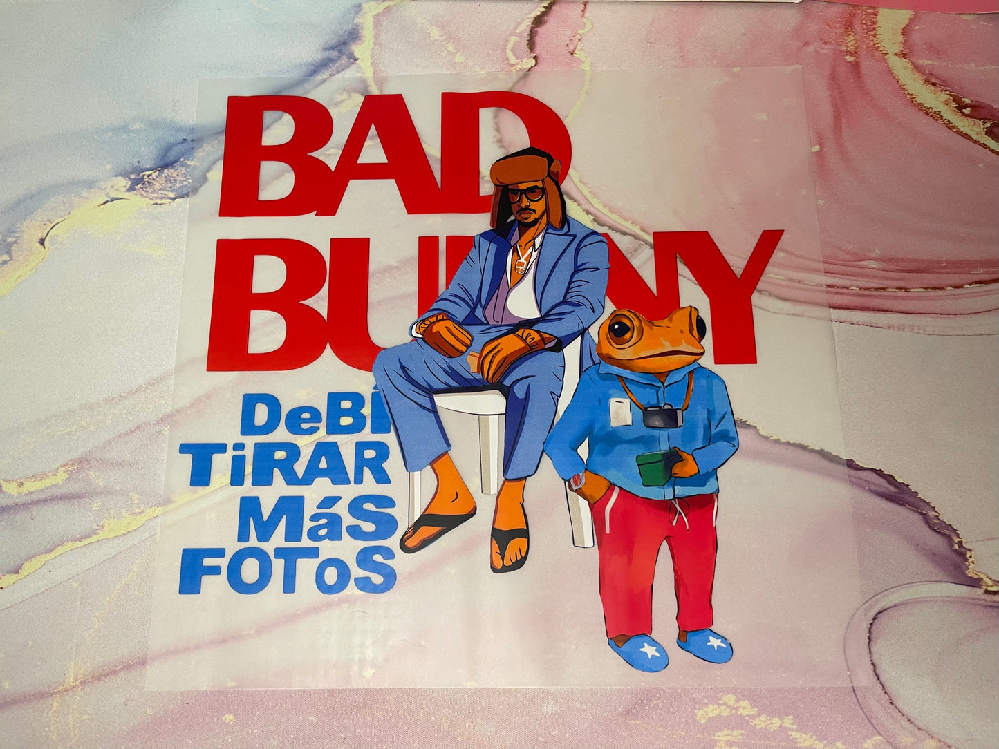 Bad Bunny DTF Transfer