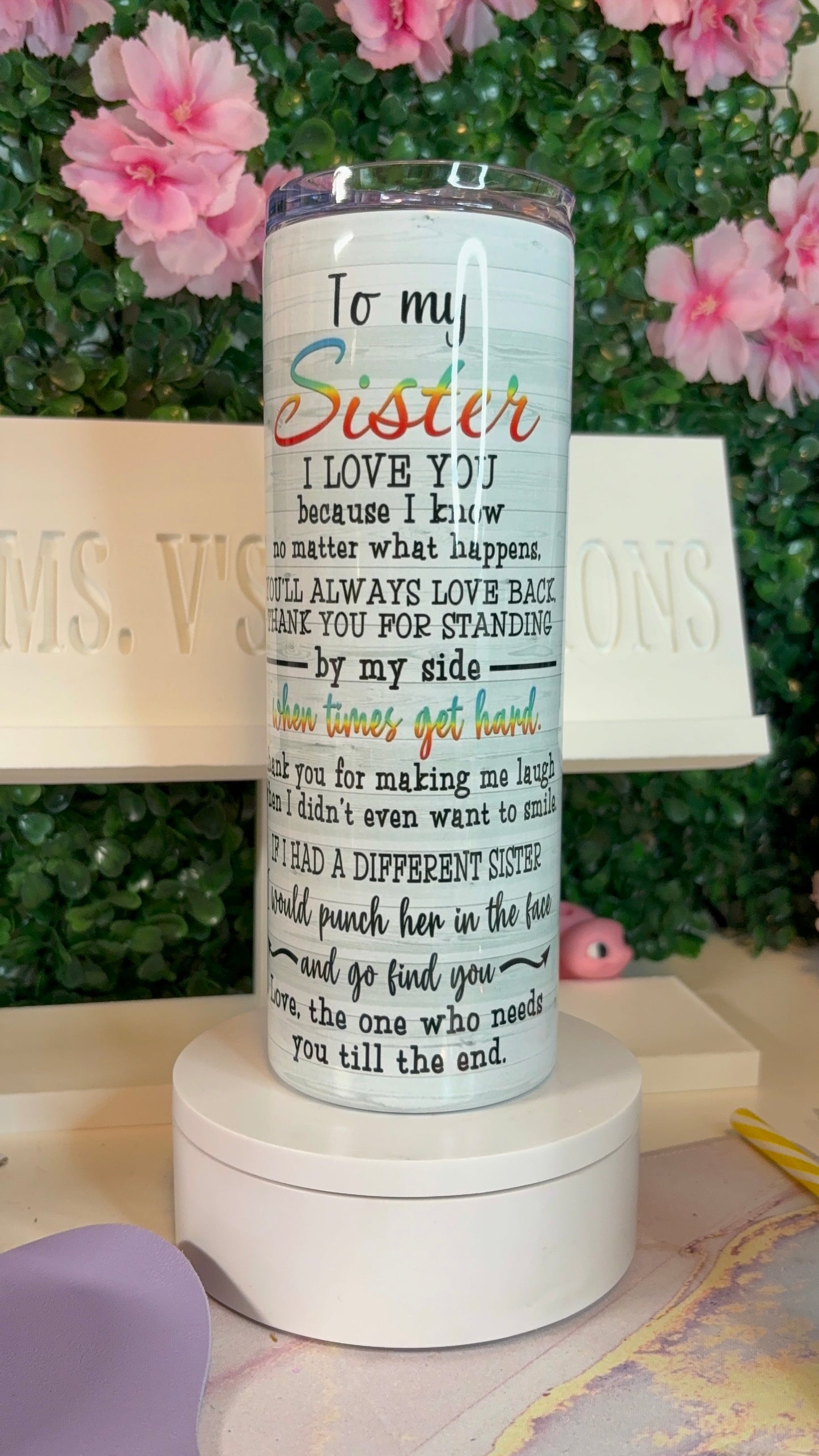 20oz Sisters Tumbler