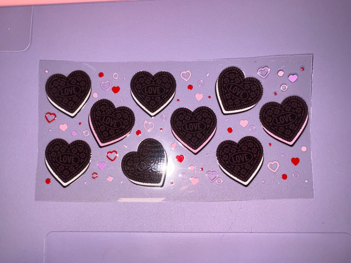 Heart Oreos UVDTF wrap