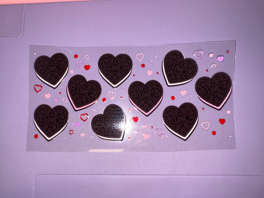 Heart Oreos UVDTF wrap