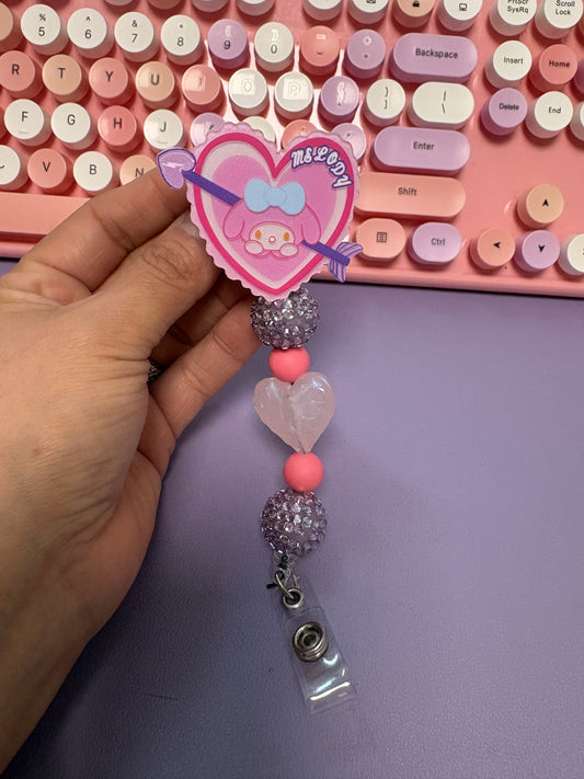 Melody Heart Badge Reel