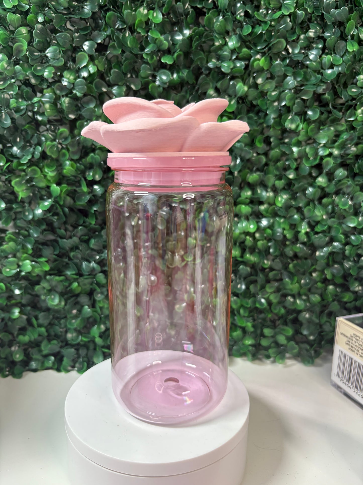 Pink and Red Straw Topper
