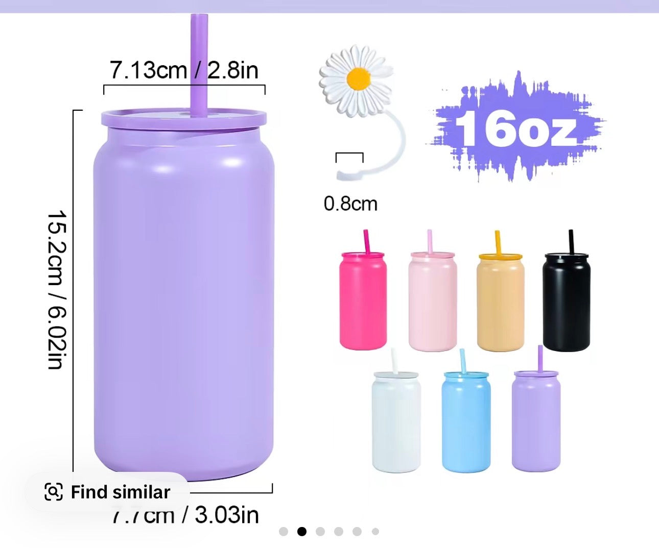 16oz Stainless steel Cup