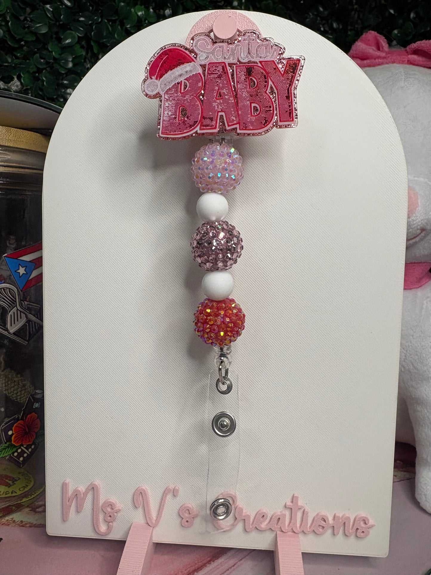 Santa Baby Badge Reel