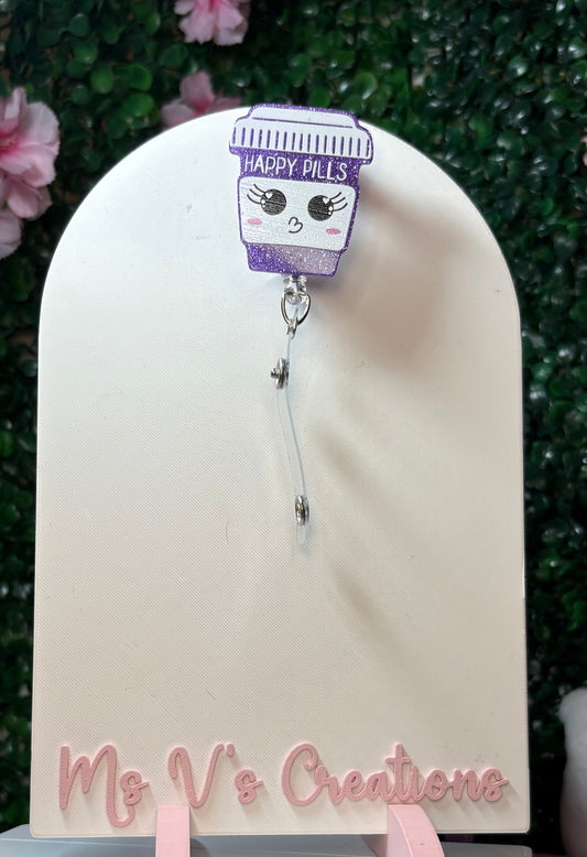 Purple Bottle Happy Pill