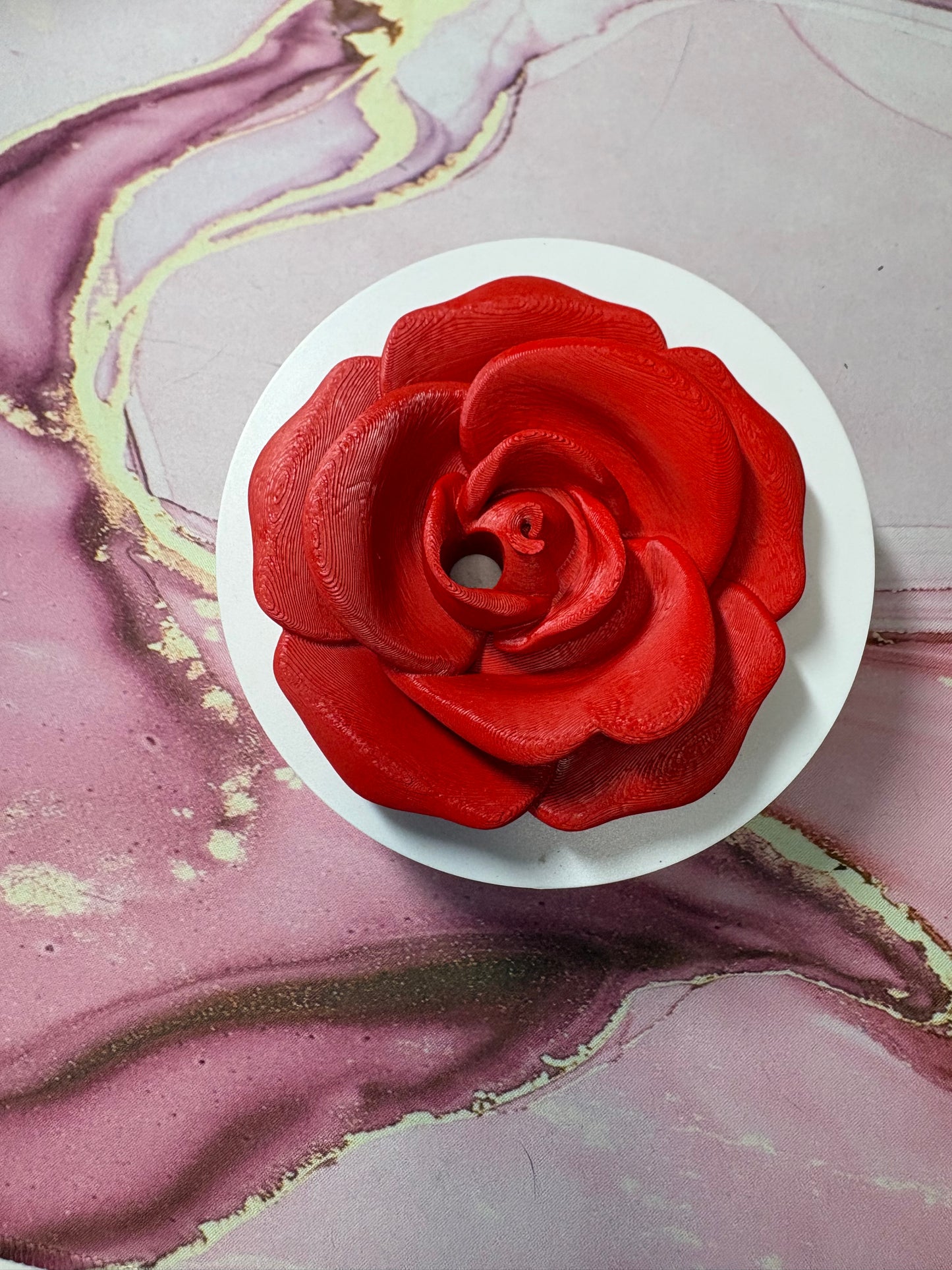 Pink and Red Straw Topper