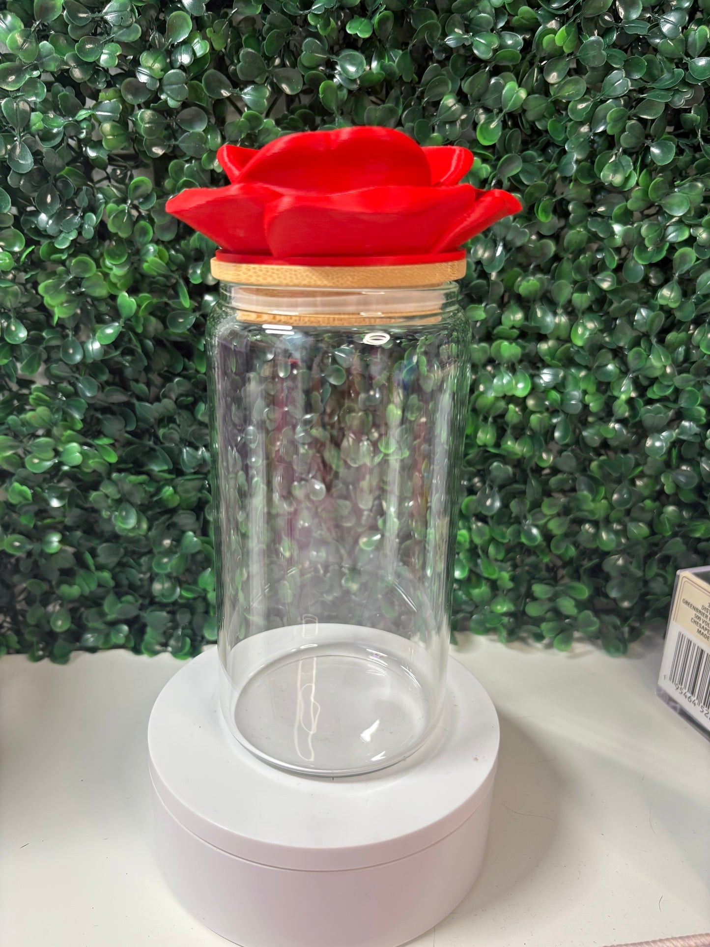 Pink and Red Straw Topper