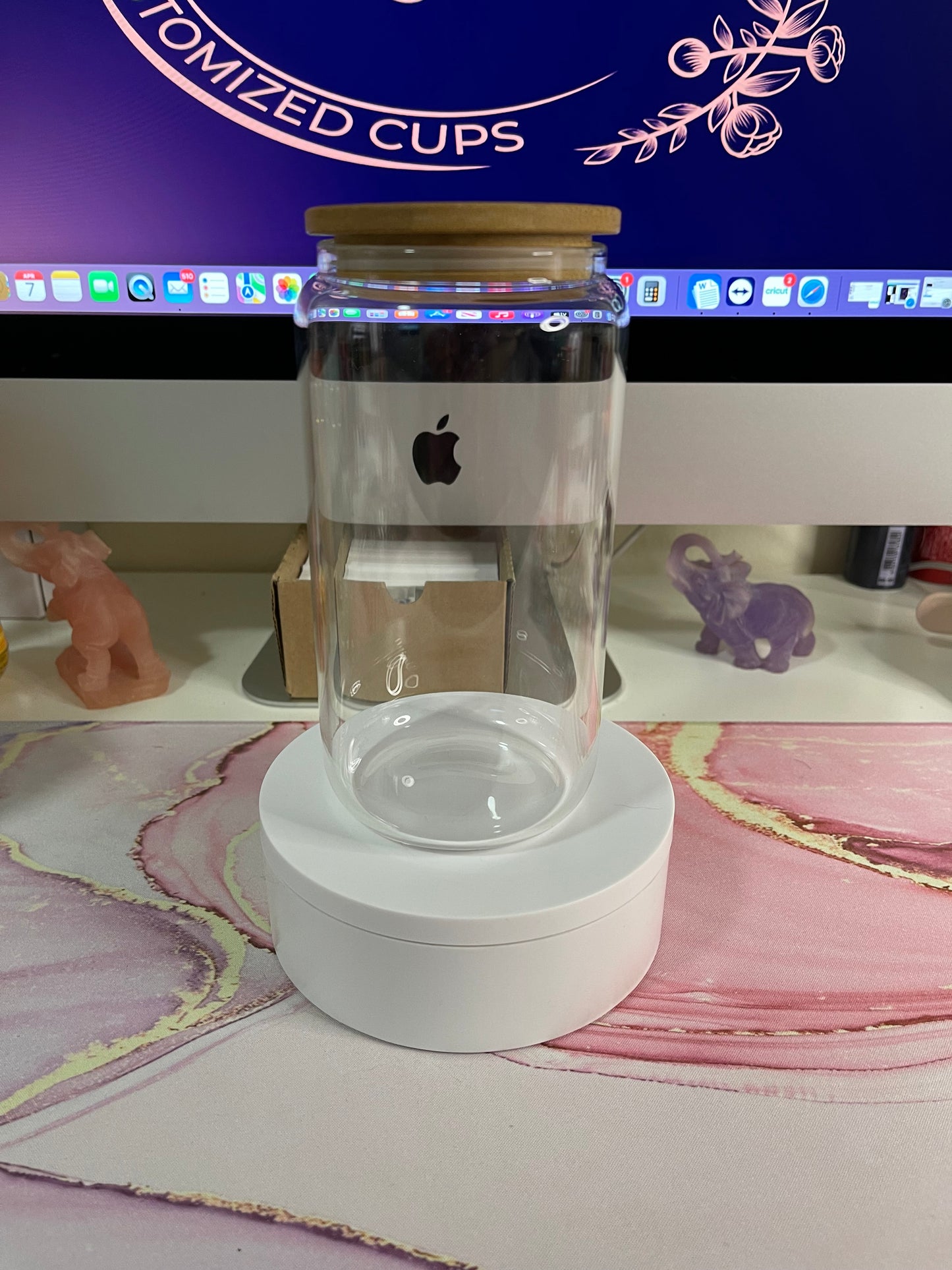 Clear 16oz Glass cup