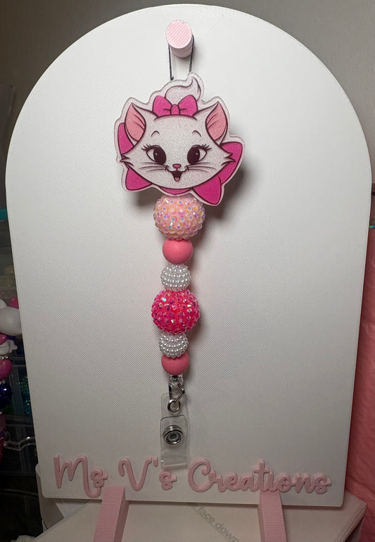 Marie Cat Badge reel