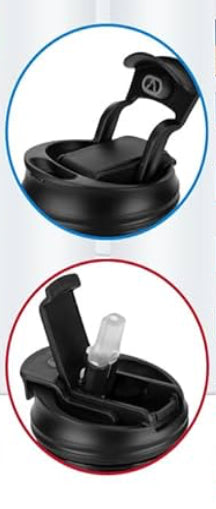 20oz Water Bottle with/rubber straw