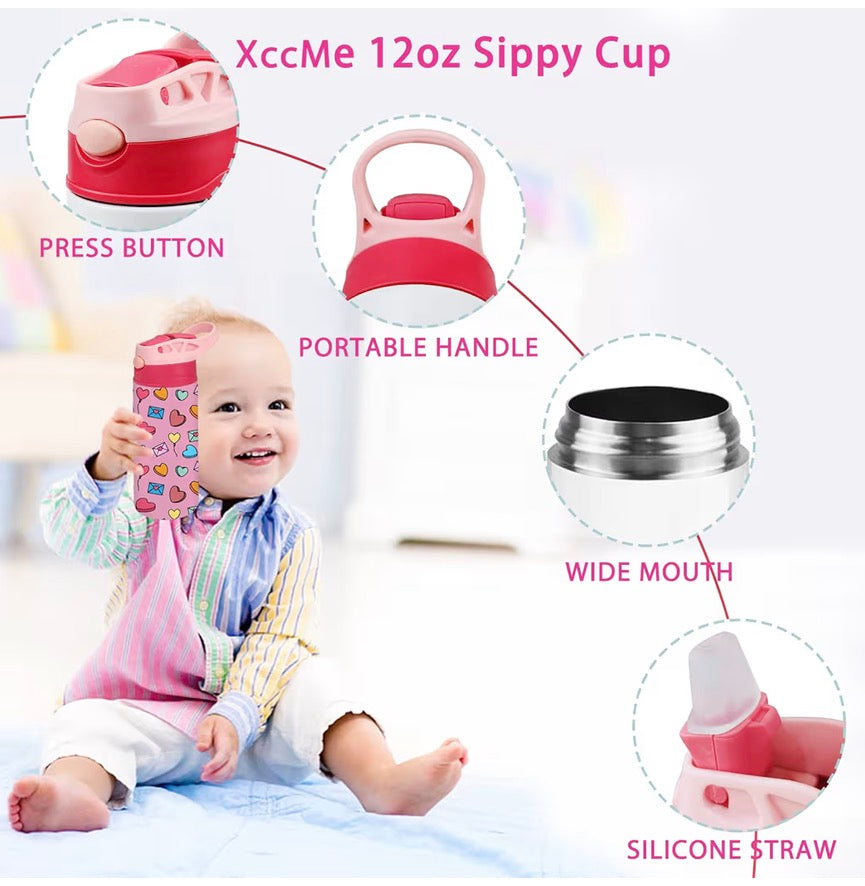 Kids Pink Sublimation water bottle
