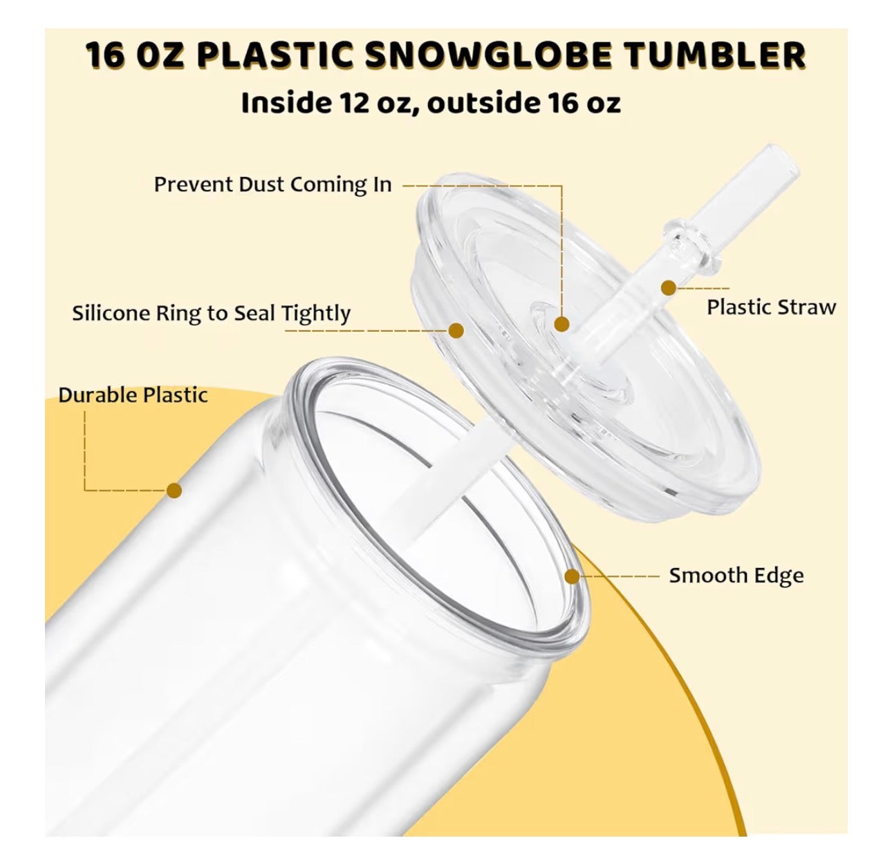 16oz Snow Globe